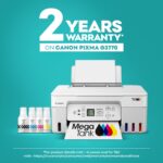 Canon PIXMA INK EFFICIENT G3770 Multi-function WiFi Color Ink Tank Printer for Print/Copy/Scan with 6000 black and 7700 color prints (4 Ink Bottles Included) - Image 3